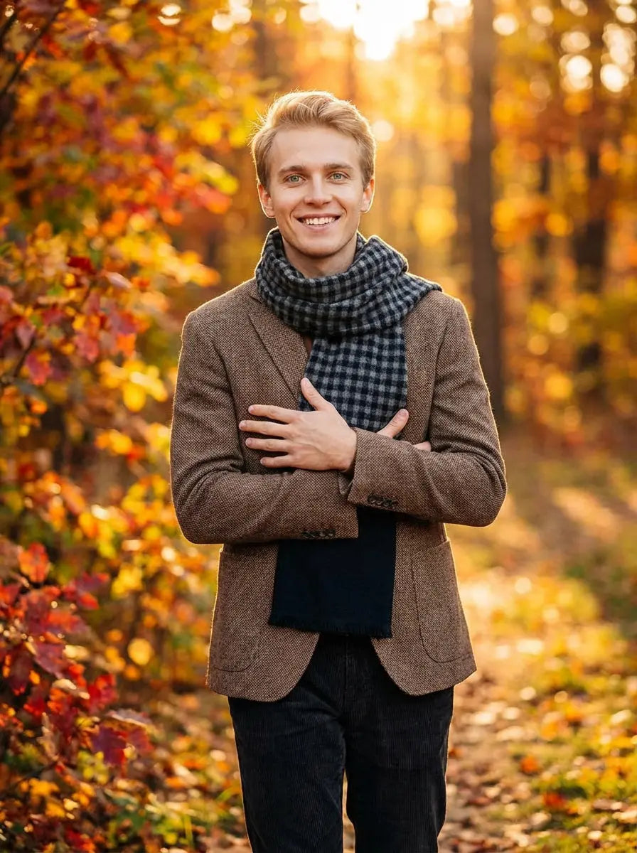 Echarpe homme CARSON - Coeur de Foulard