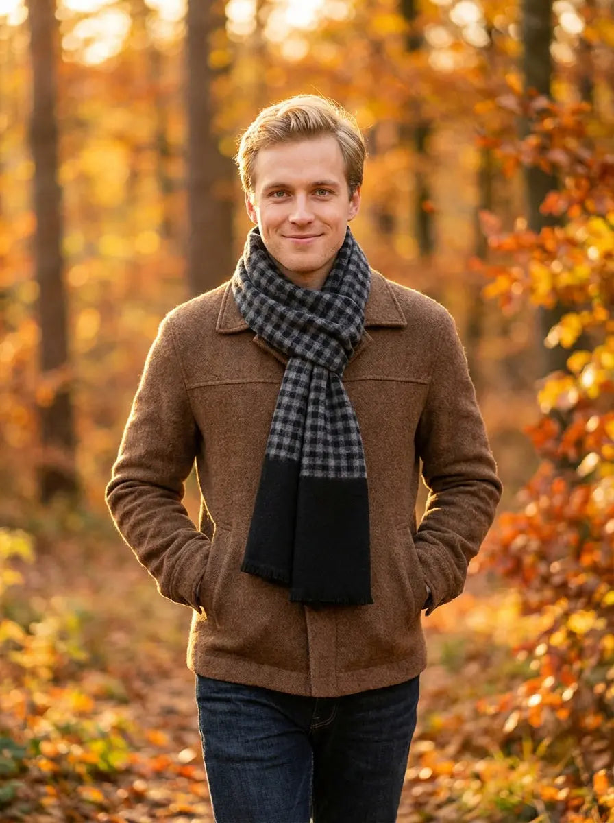 Echarpe homme CARSON - Coeur de Foulard