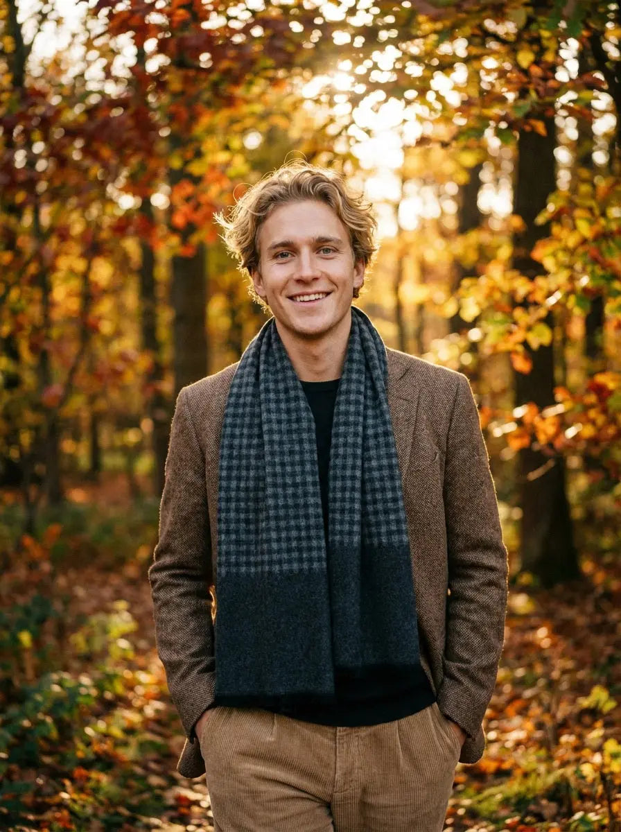 Echarpe homme CHASE - Coeur de Foulard