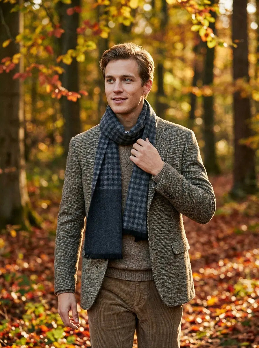 Echarpe homme CHASE - Coeur de Foulard