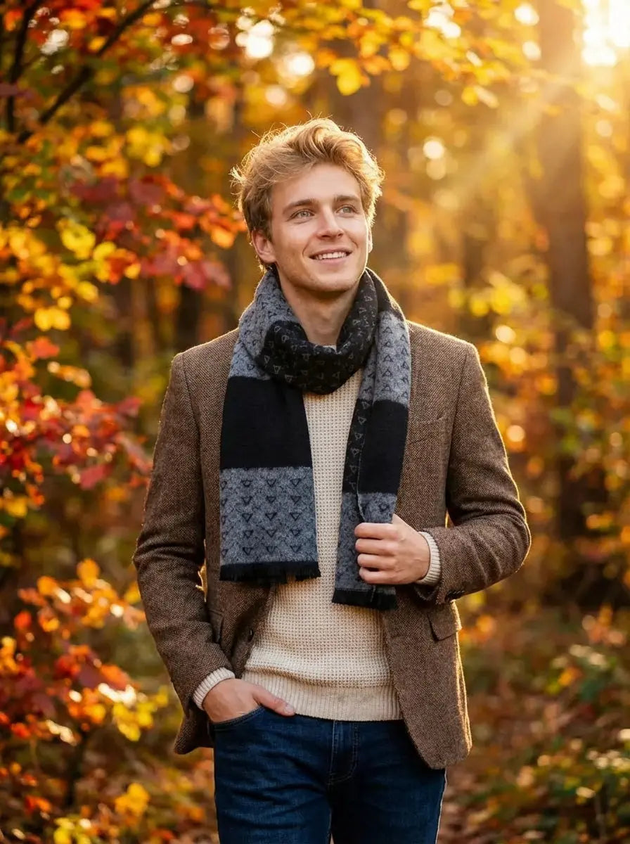 Echarpe homme COLTON - Coeur de Foulard