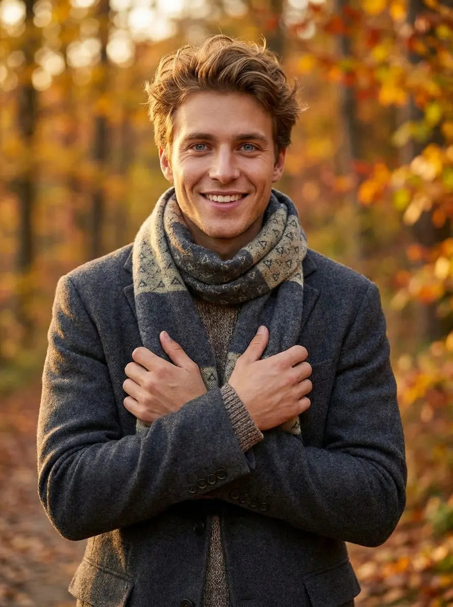 Echarpe homme CONNOR - Coeur de Foulard