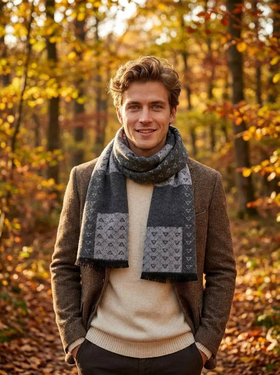 Echarpe homme COOPER - Coeur de Foulard