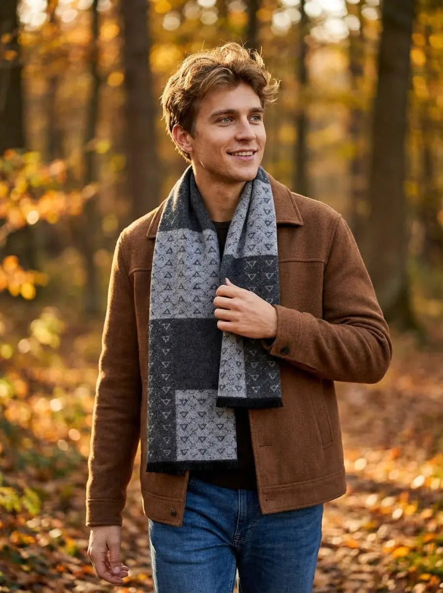 Echarpe homme COOPER - Coeur de Foulard
