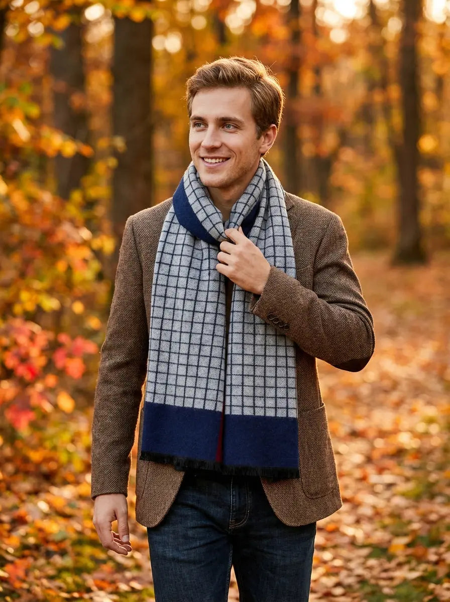 Echarpe homme DAKOTA - Coeur de Foulard