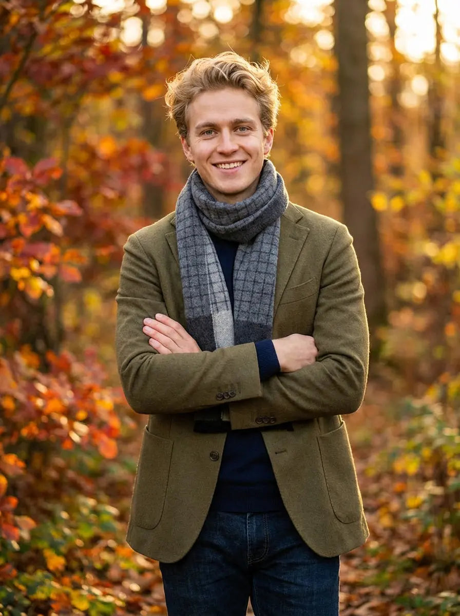 Echarpe homme DEAN - Coeur de Foulard