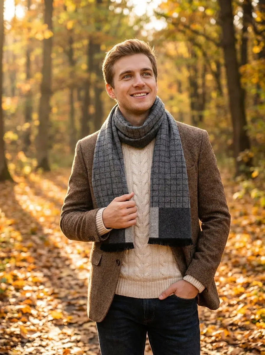 Echarpe homme DEAN - Coeur de Foulard