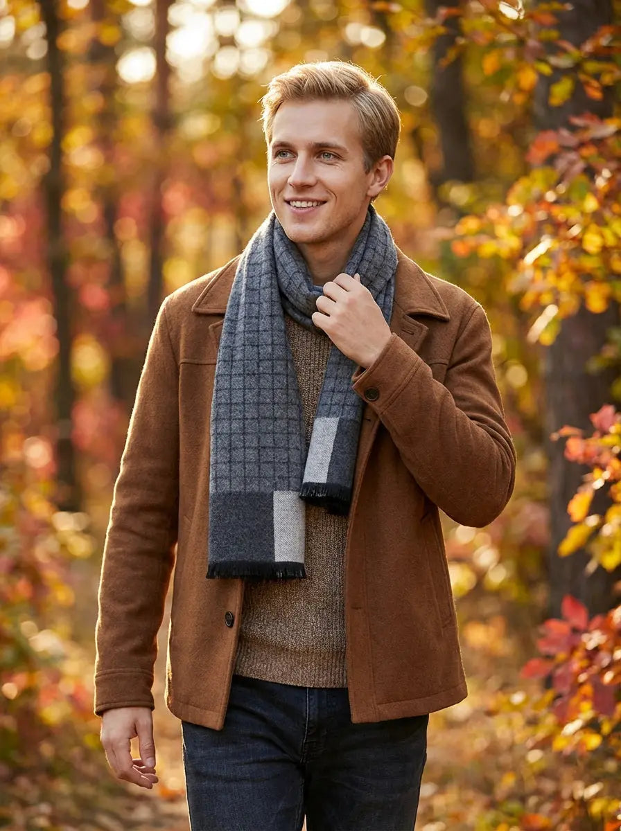 Echarpe homme DEAN - Coeur de Foulard