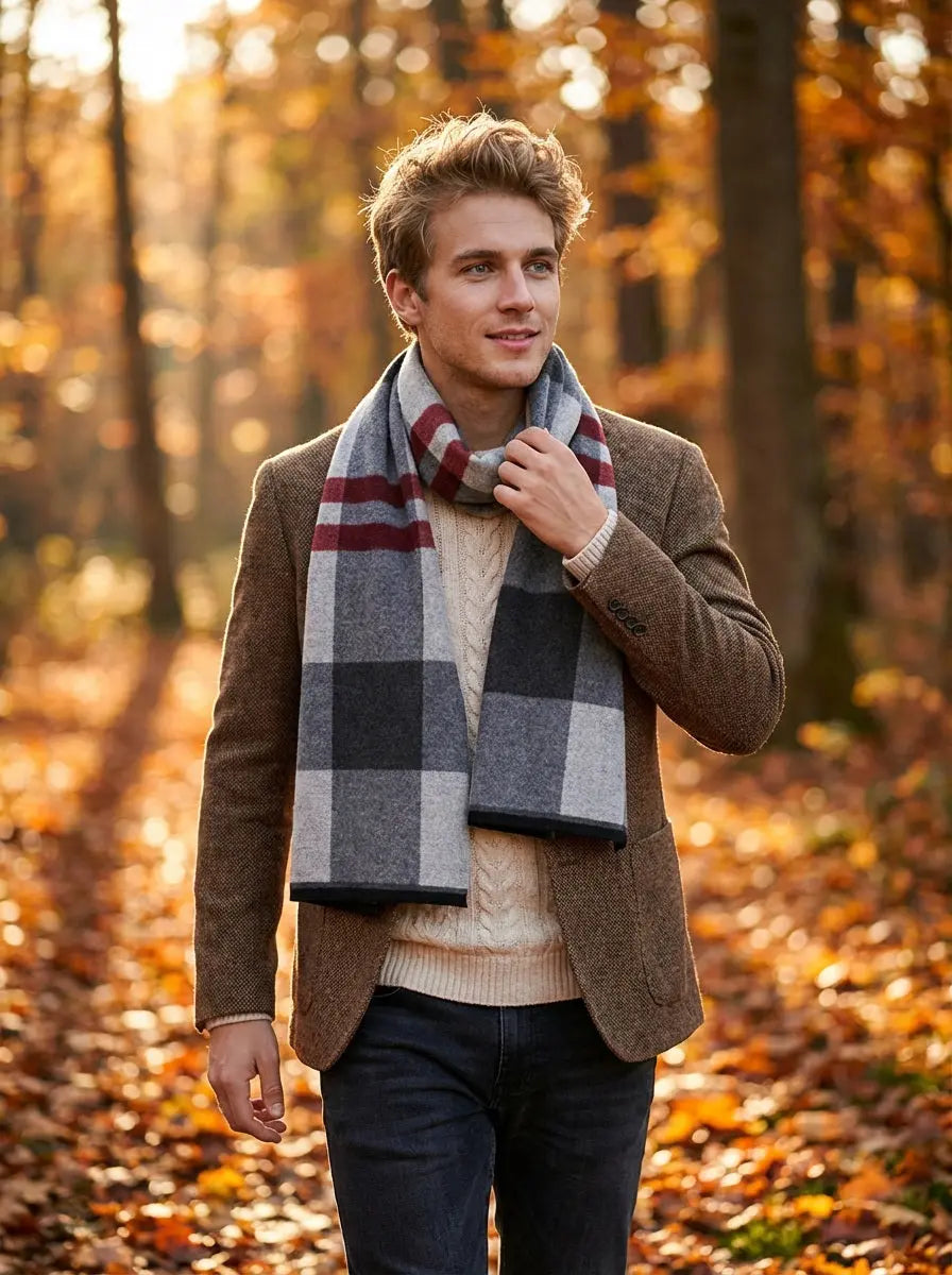 Echarpe homme DYLAN - Coeur de Foulard