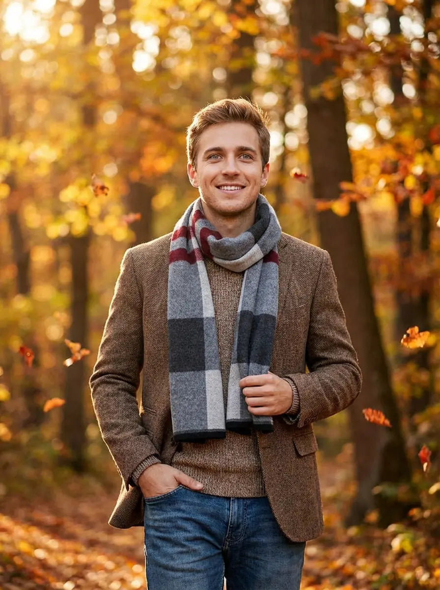 Echarpe homme DYLAN - Coeur de Foulard