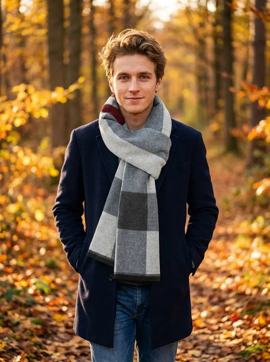 Echarpe homme DYLAN - Coeur de Foulard
