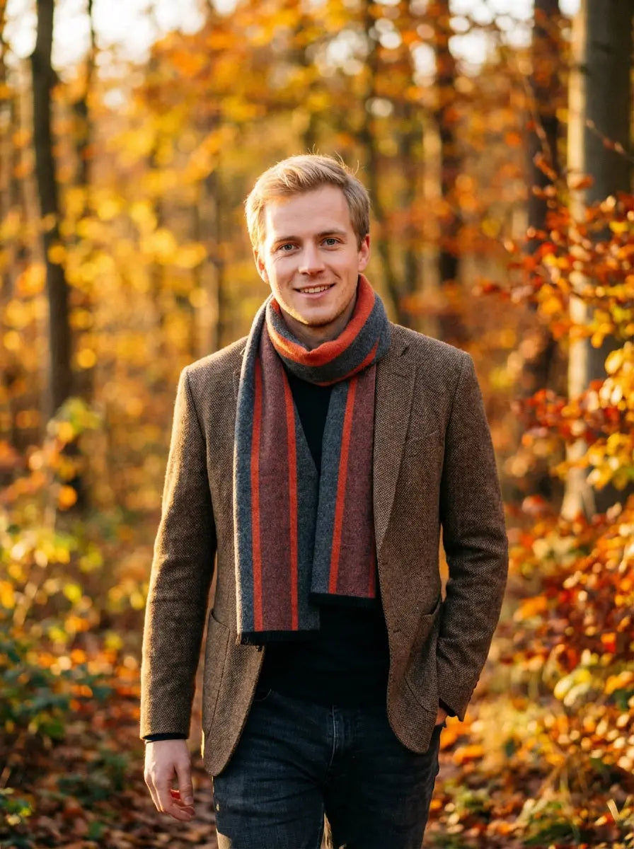 Echarpe homme ELDUR - Coeur de Foulard