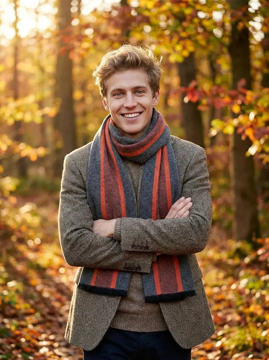 Echarpe homme ELDUR - Coeur de Foulard