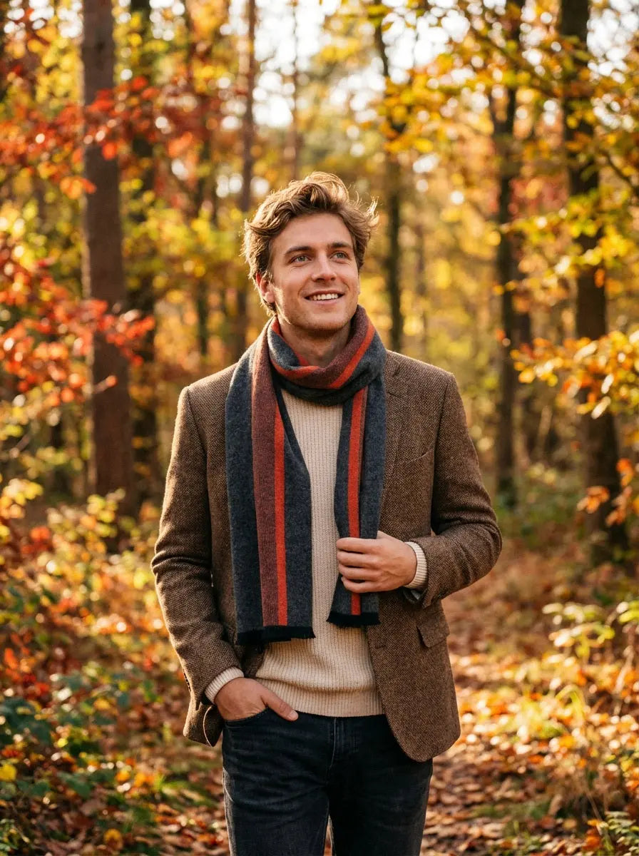 Echarpe homme ELDUR - Coeur de Foulard