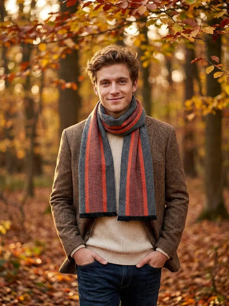 Echarpe homme ELDUR - Coeur de Foulard