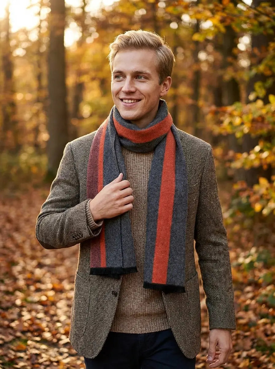 Echarpe homme ELDUR - Coeur de Foulard