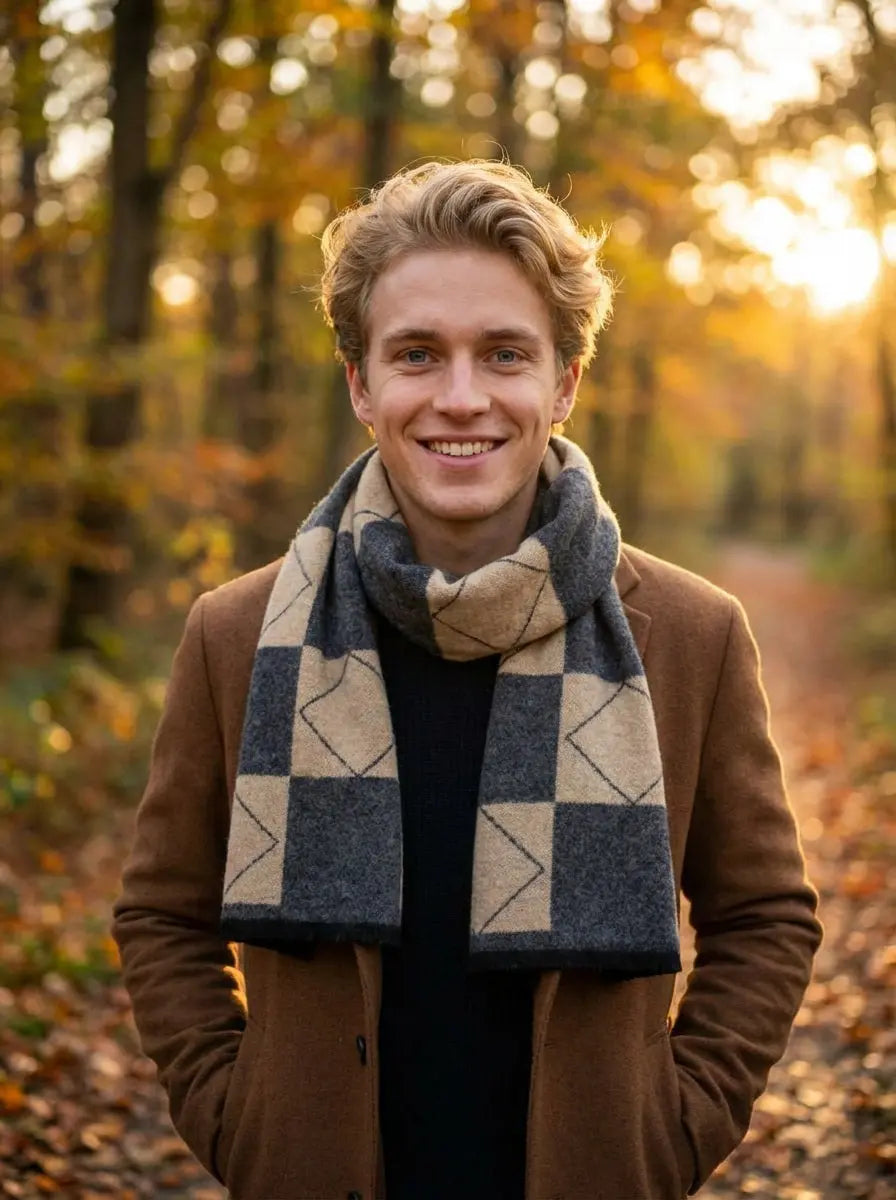 Echarpe homme FLOS - Coeur de Foulard