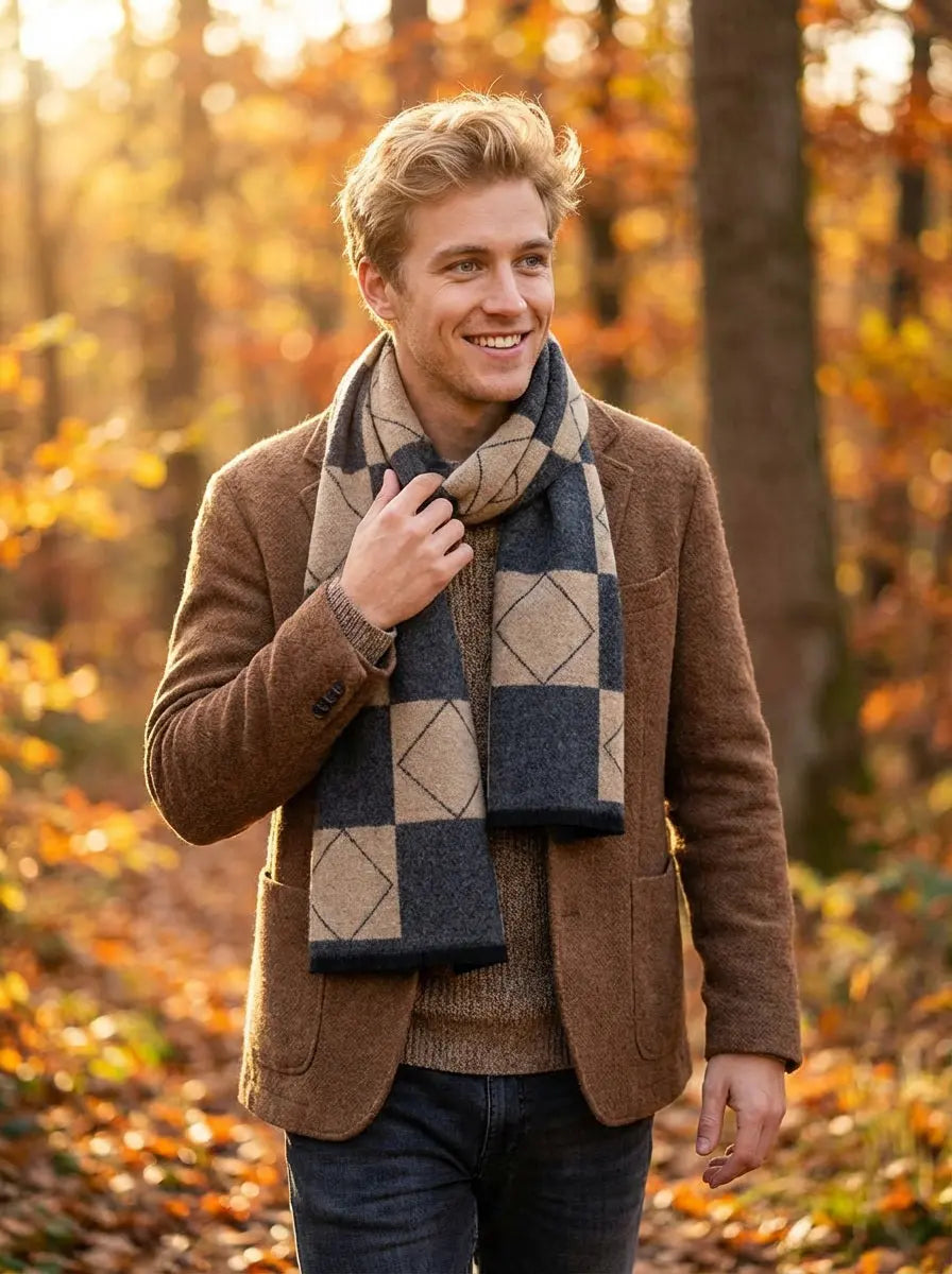 Echarpe homme FLOS - Coeur de Foulard