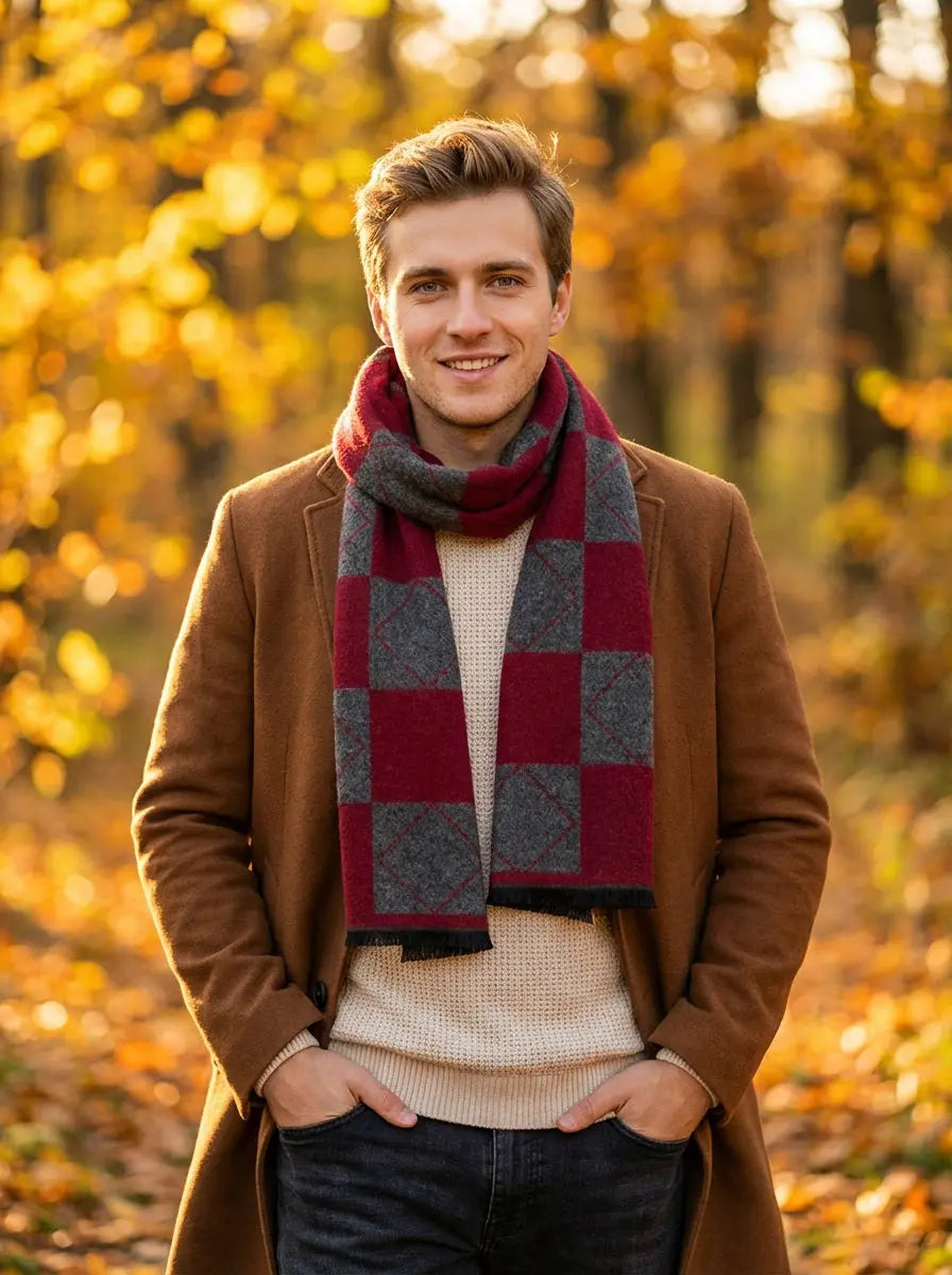 Echarpe homme FLOSI - Coeur de Foulard