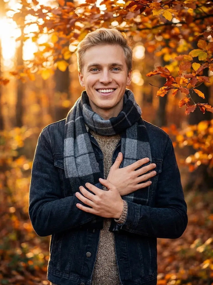 Echarpe homme GEIF - Coeur de Foulard