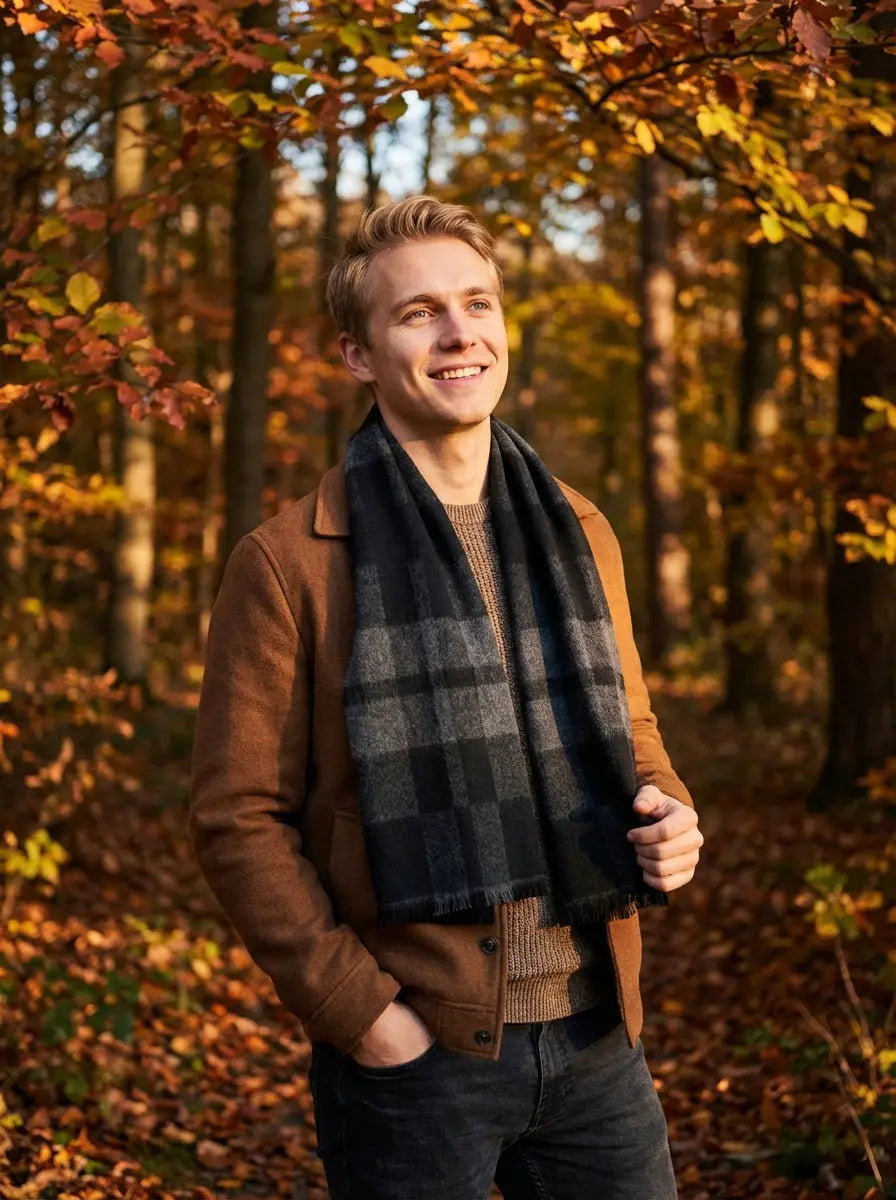 Echarpe homme HAKEN - Coeur de Foulard