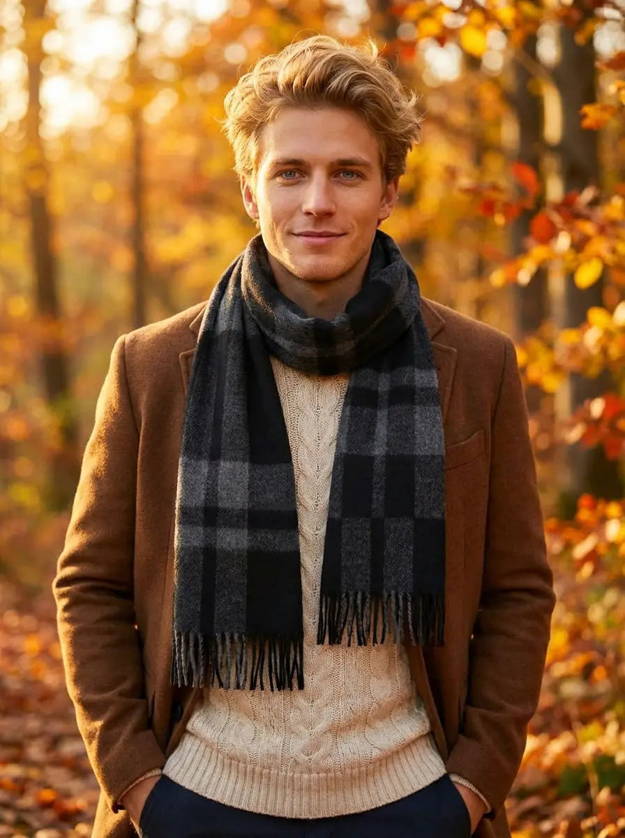 Echarpe homme HAKEN - Coeur de Foulard