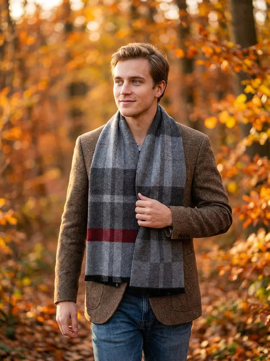 Echarpe homme HARALD - Coeur de Foulard