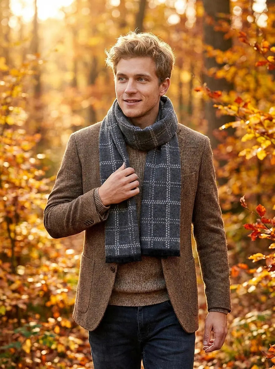 Echarpe homme HJALMAR - Coeur de Foulard