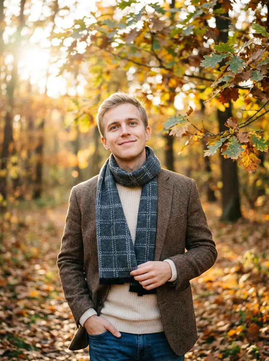 Echarpe homme HJALMAR - Coeur de Foulard