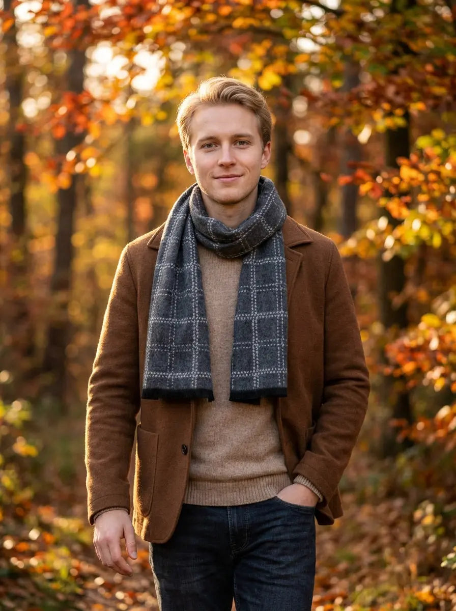 Echarpe homme HJALMAR - Coeur de Foulard