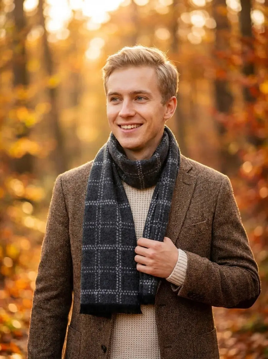 Echarpe homme HJALMAR - Coeur de Foulard