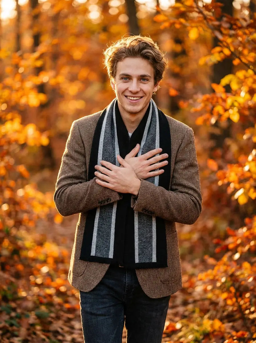 Echarpe homme JUKKA Coeur de Foulard