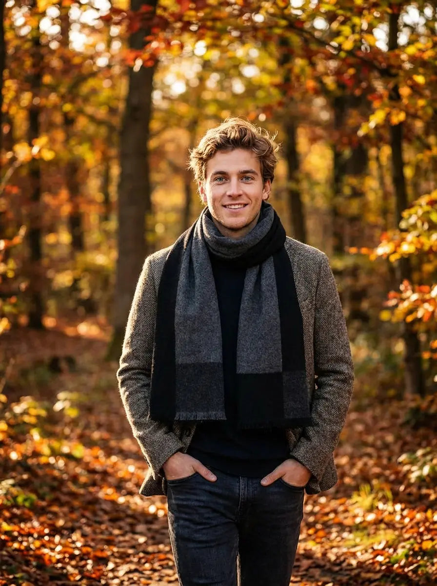 Echarpe homme KETIL - Coeur de Foulard