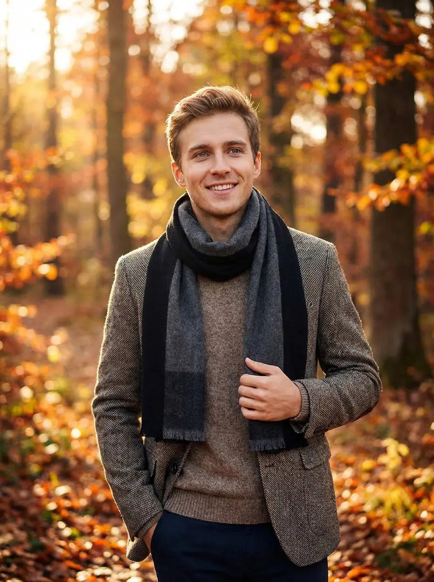 Echarpe homme KETIL - Coeur de Foulard