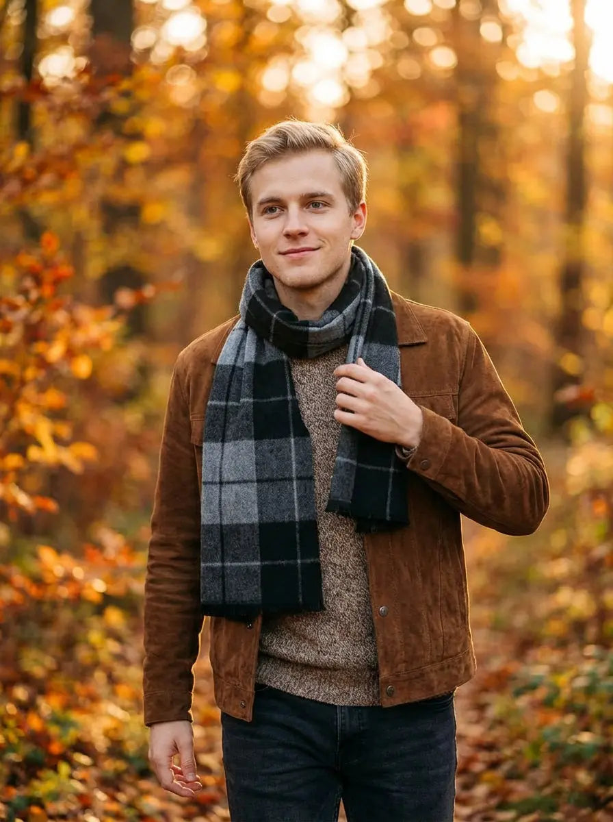 Echarpe homme LOKE - Coeur de Foulard