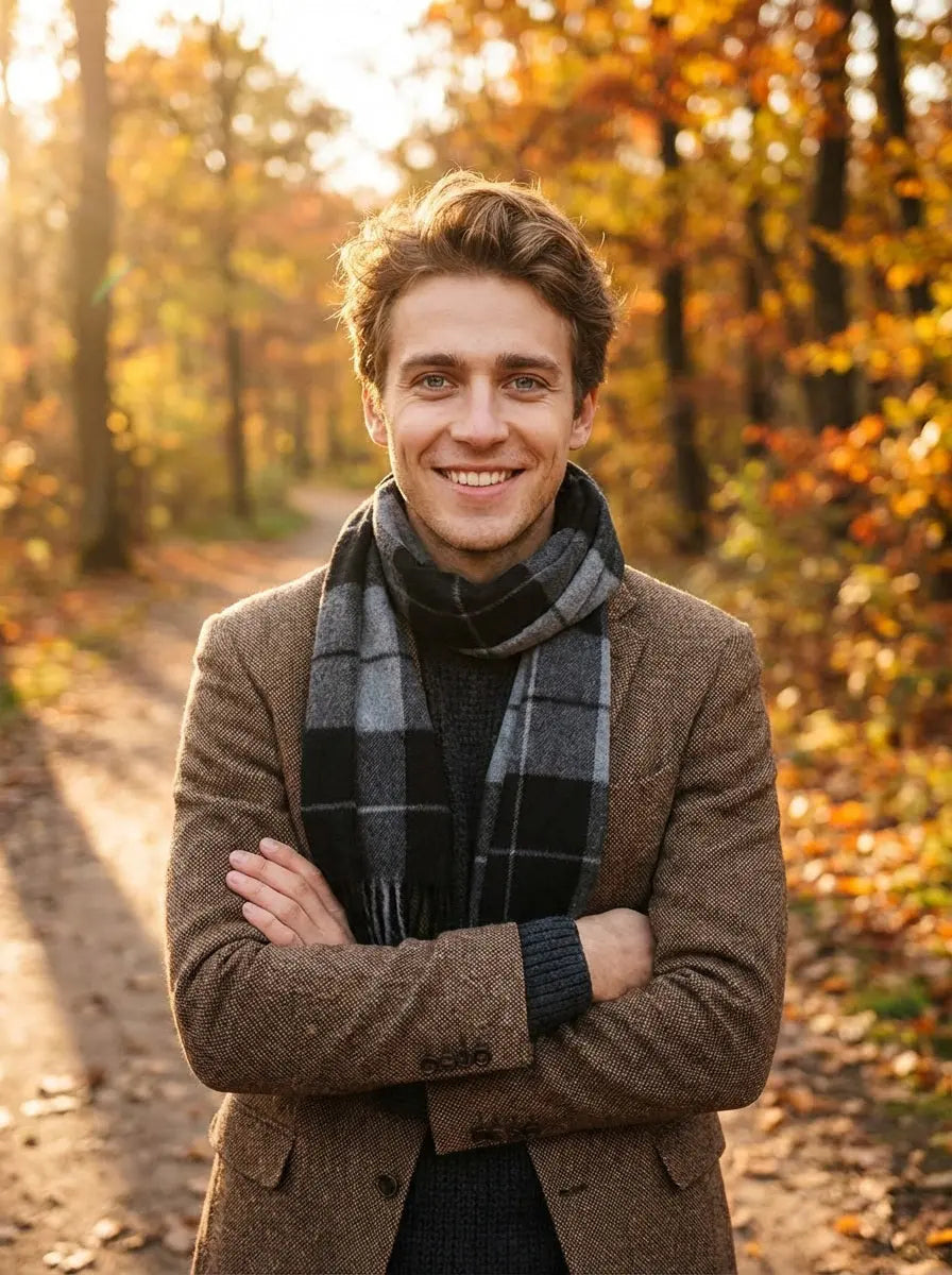 Echarpe homme LOKE - Coeur de Foulard