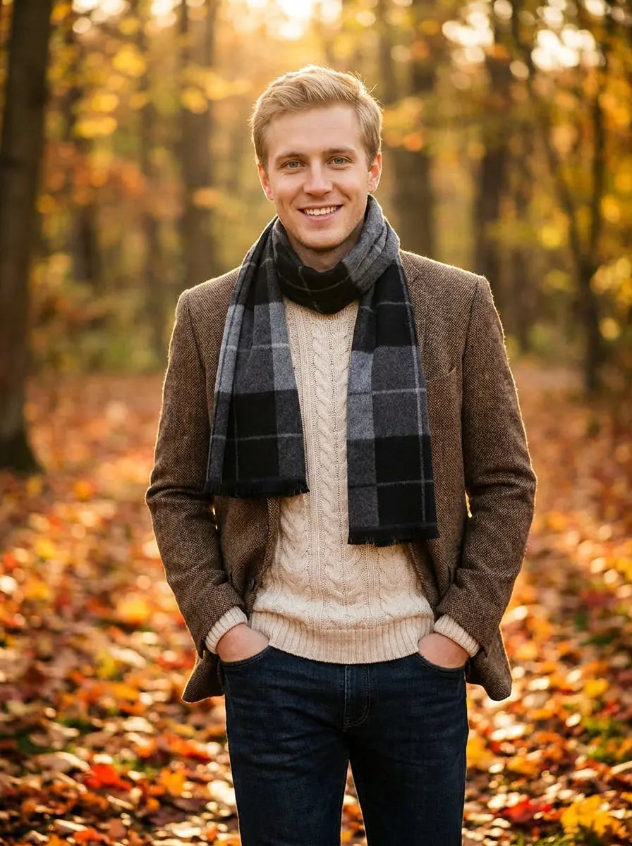 Echarpe homme LOKE - Coeur de Foulard