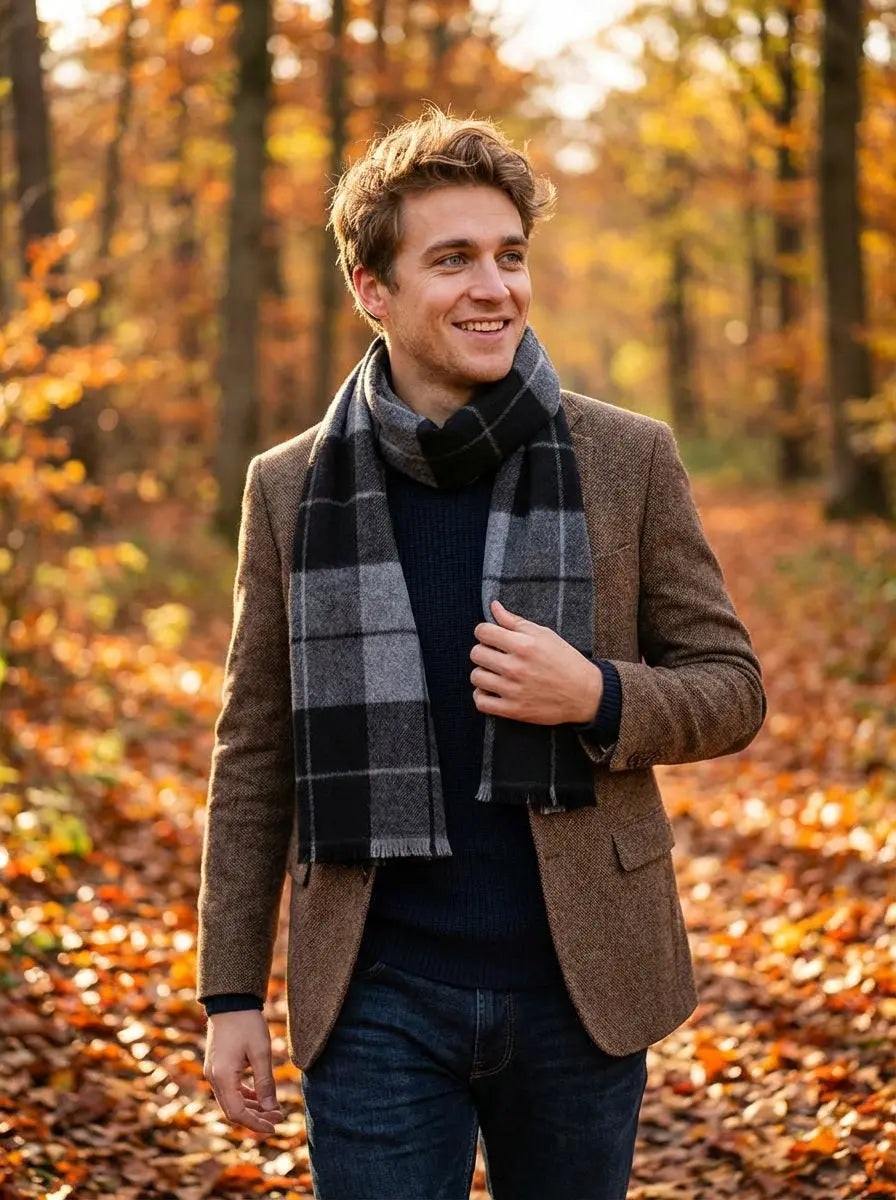 Echarpe homme LOKE - Coeur de Foulard