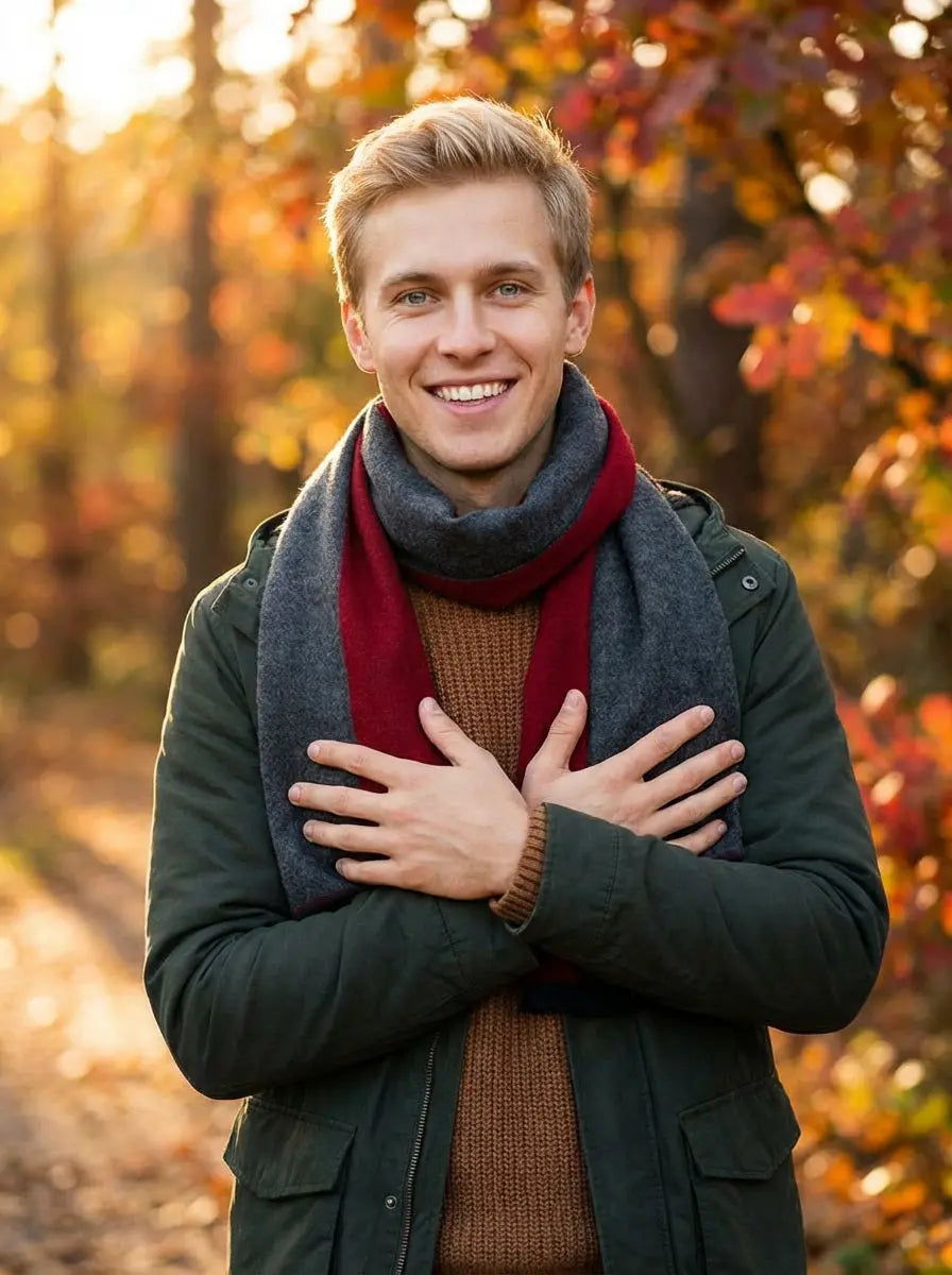 Echarpe homme SIXTEN - Coeur de Foulard