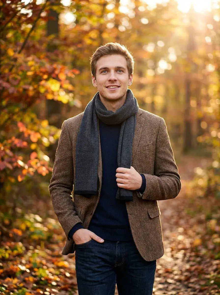 Echarpe homme ULFRIK - Coeur de Foulard