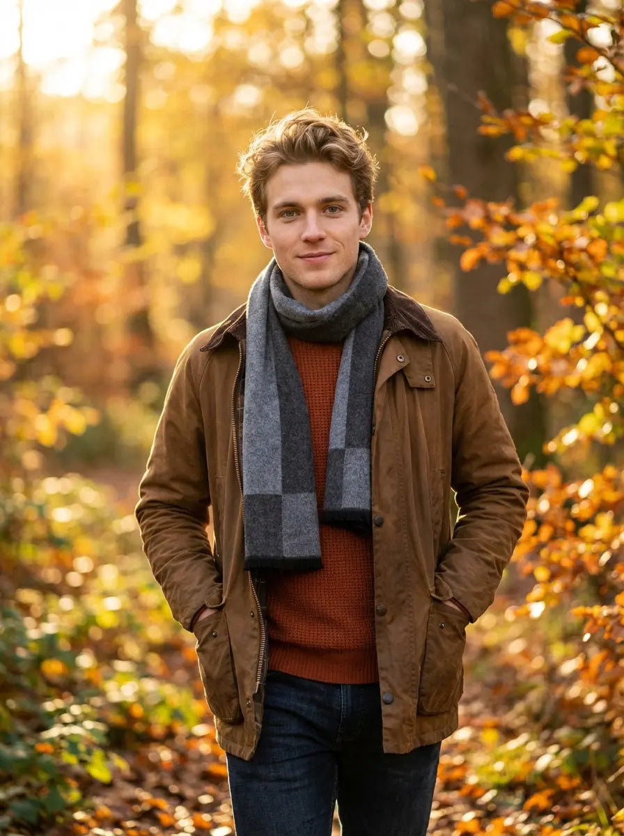 Echarpe homme YORICK - Coeur de Foulard