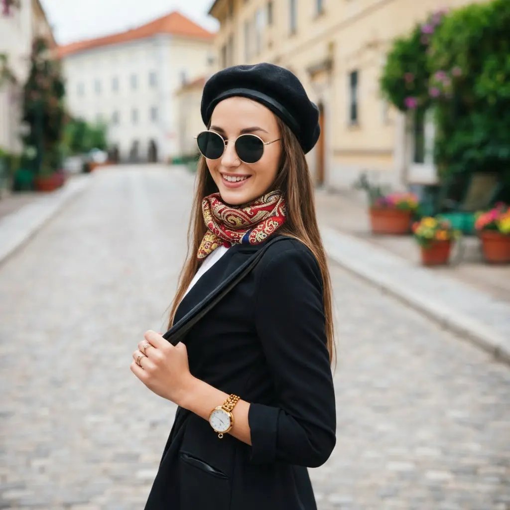 Foulard Carré Soie Femme ALBANE - Coeur de Foulard