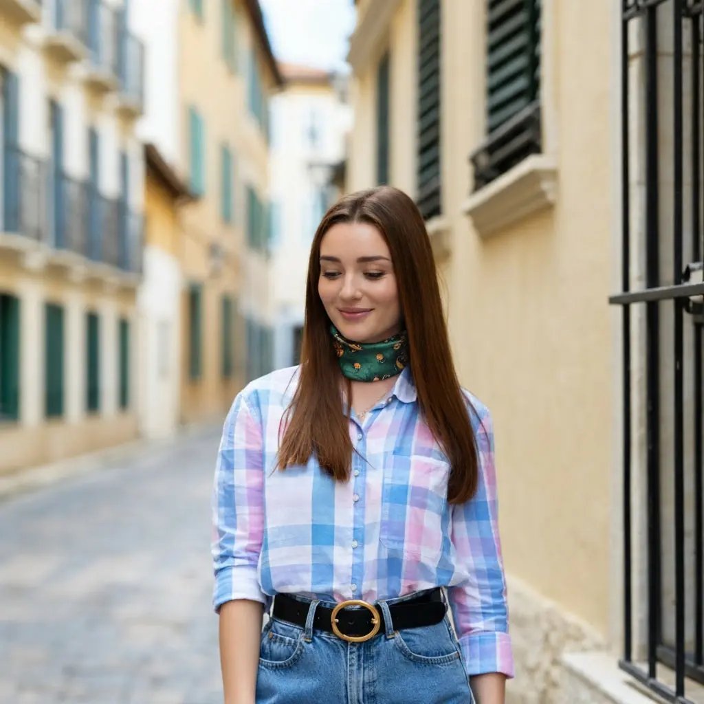 Foulard Carré Soie Femme Multicolre CAPUCINE - Coeur de Foulard