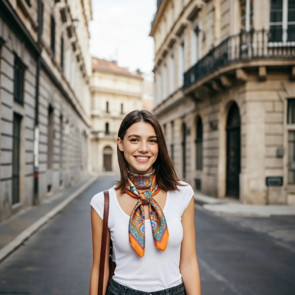 Foulard Cheveux Femme Carré Soie BEATRICE Ma boutique