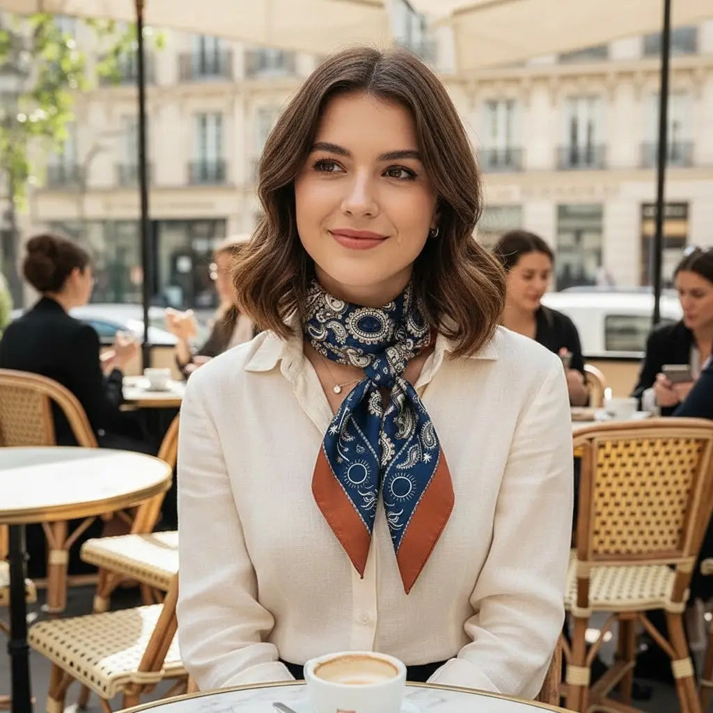 Foulard dans cheveux SARAH - Coeur de Foulard