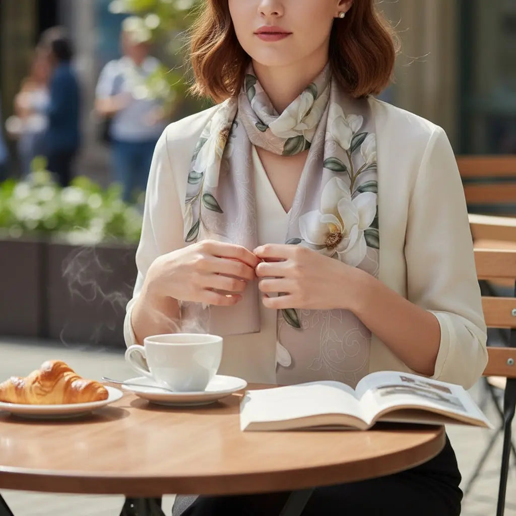 Foulard Soie - AHNRI - Coeur de Foulard