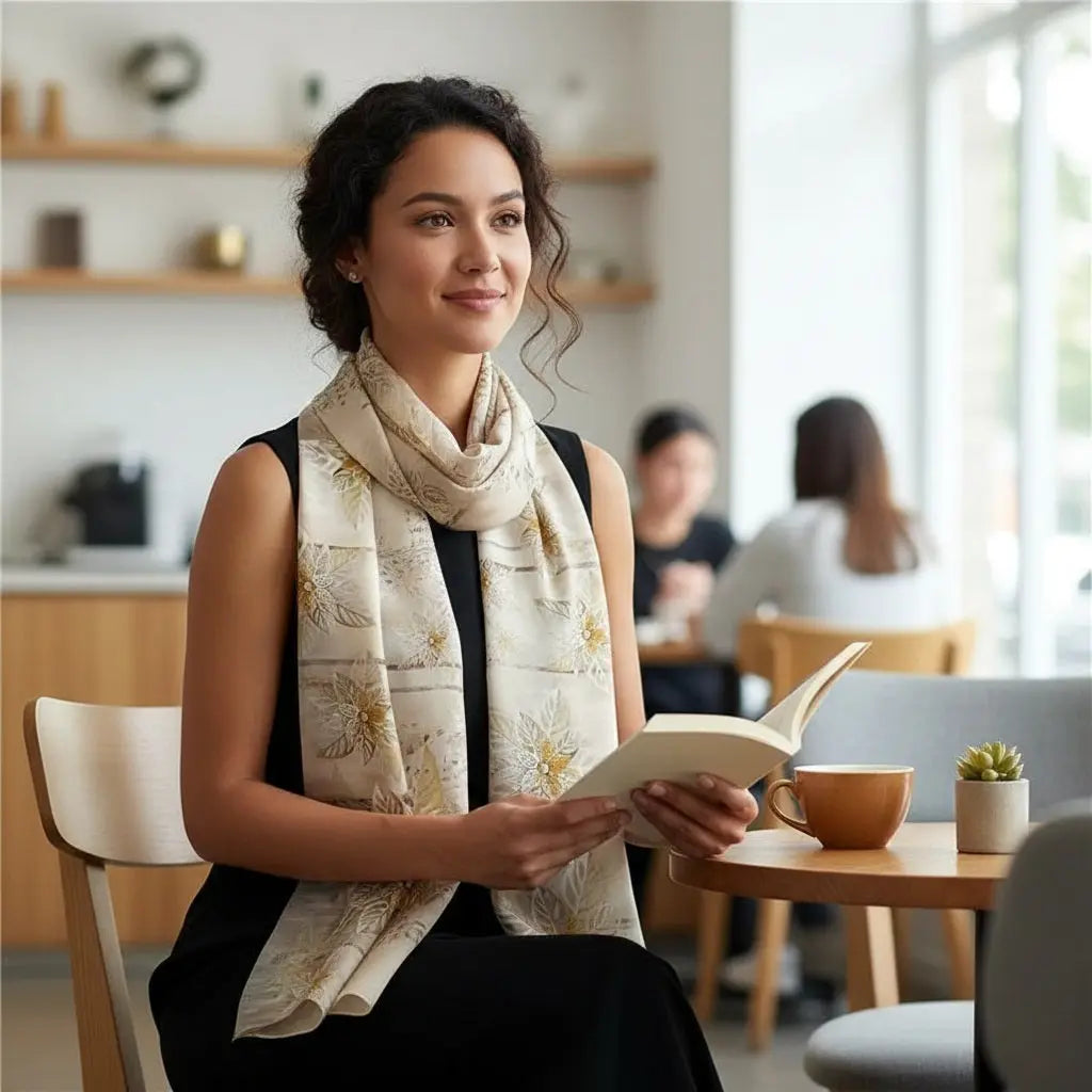 Foulard Soie - AISYA - Coeur de Foulard