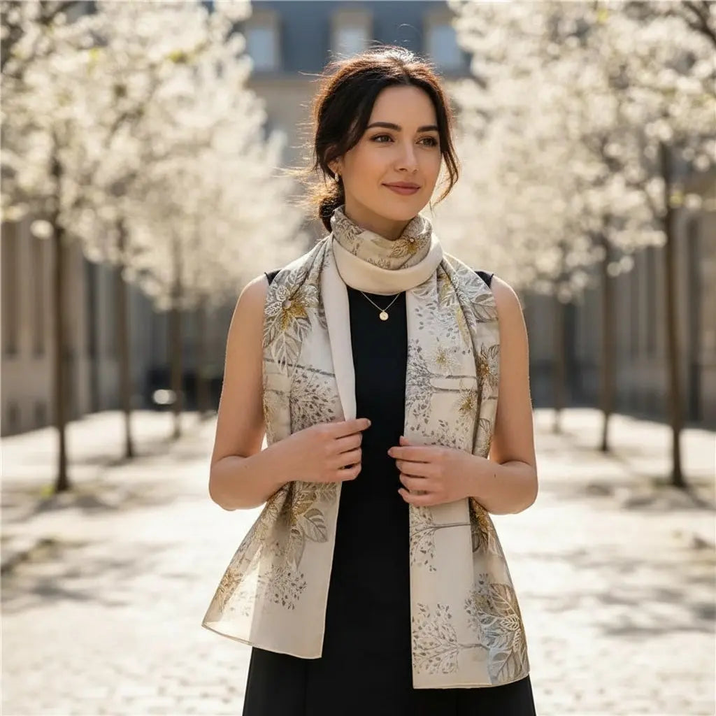 Foulard Soie - AISYA - Coeur de Foulard