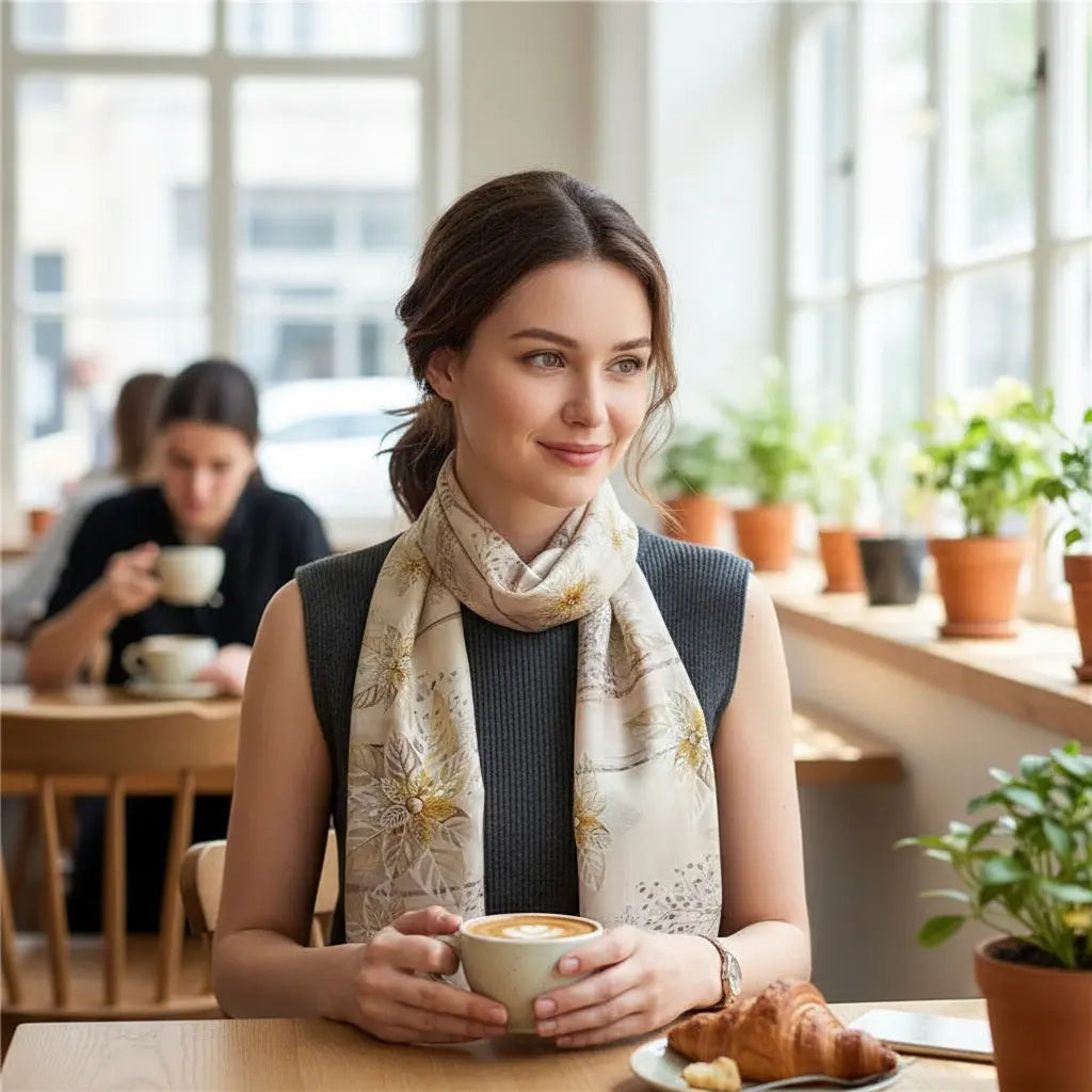 Foulard Soie - AISYA - Coeur de Foulard