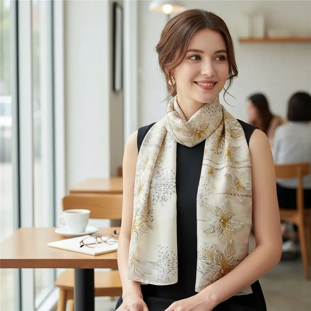Foulard Soie - AISYA - Coeur de Foulard